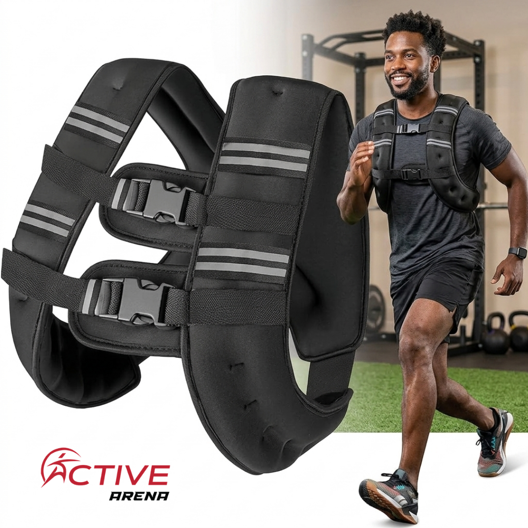 Active Arena Adjustable Weighted Vest for Men & Women – Strength Training, Running & Workout Resistance Vest