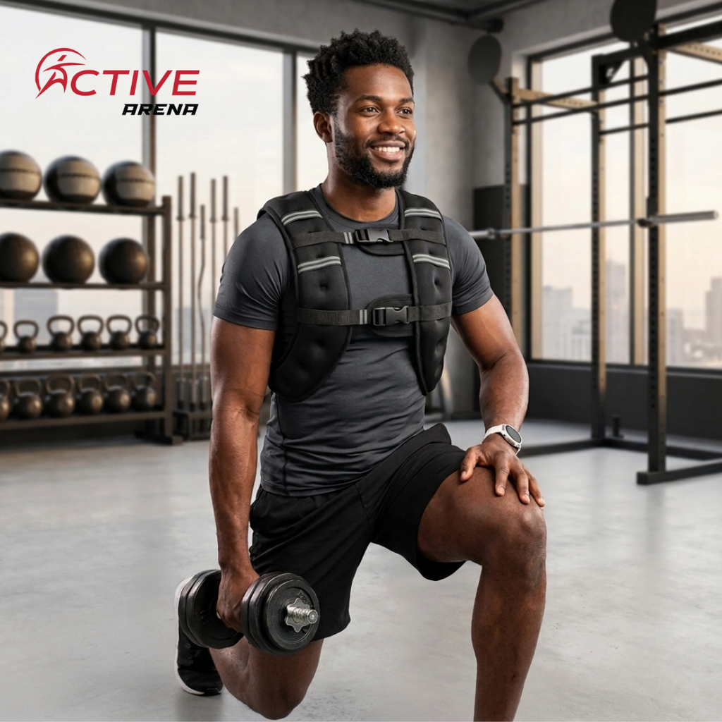 Active Arena Adjustable Weighted Vest for Men & Women – Strength Training, Running & Workout Resistance Vest